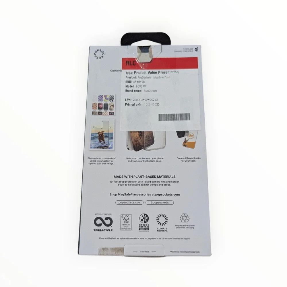 Mm6-O PopSockets PopCase w/Magsafe for Apple iPhone 17 Pro‎ Max - Clear